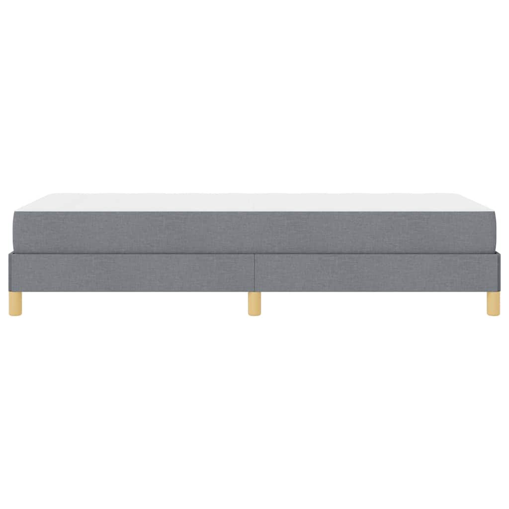 Lit à ressorts avec matelas Gris clair 80 x 200 cm tissu - XIOS