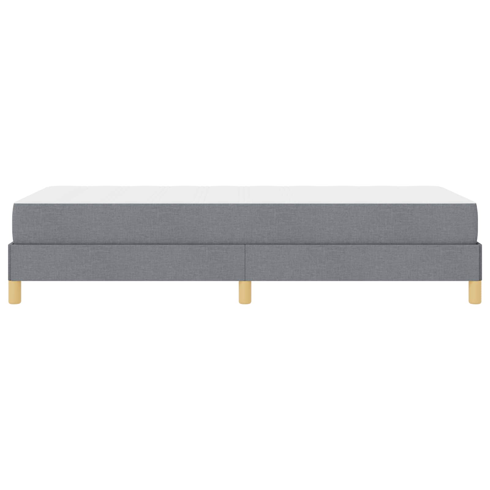 Lit à ressorts avec matelas Gris clair 90 x 190 cm tissu - XIOS