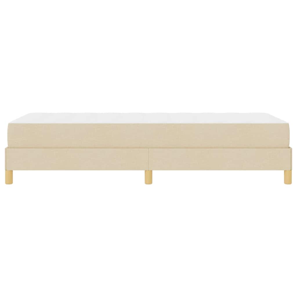 Lit à ressorts avec matelas Crème 90 x 190 cm tissu - XIOS