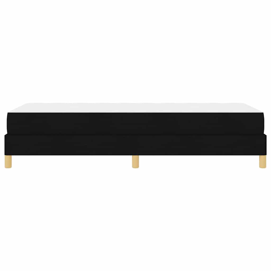 Lit à ressorts avec matelas Noir 100 x 200 cm tissu - XIOS