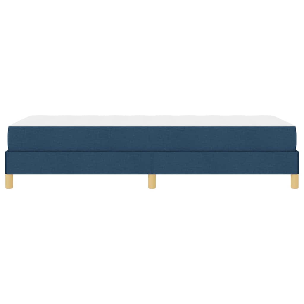 Lit à ressorts avec matelas Bleu 100 x 200 cm tissu - XIOS