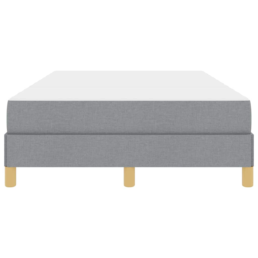 Lit à ressorts avec matelas Gris clair 120 x 190 cm tissu - XIOS