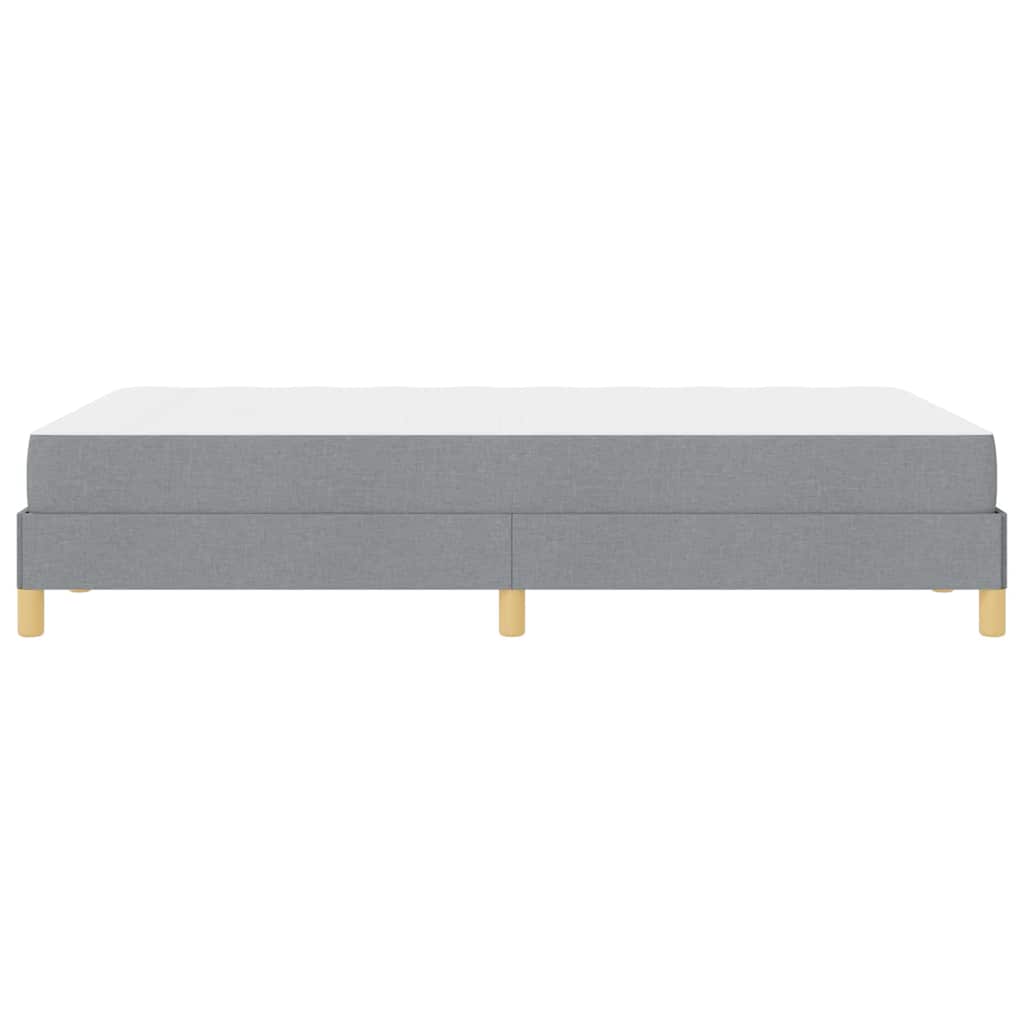 Lit à ressorts avec matelas Gris clair 120 x 190 cm tissu - XIOS