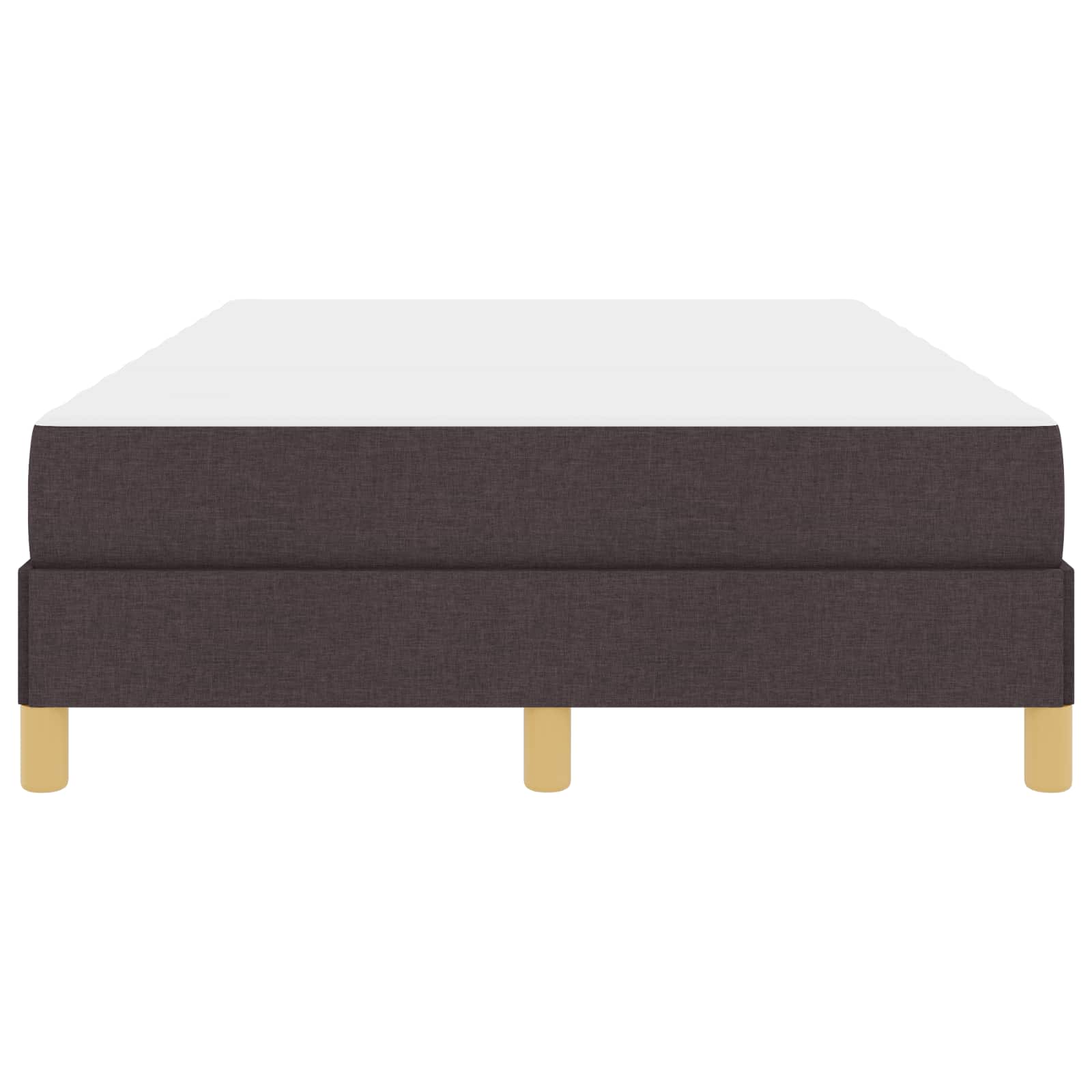 Lit à ressorts avec matelas Marron foncé 120 x 190 cm tissu - XIOS