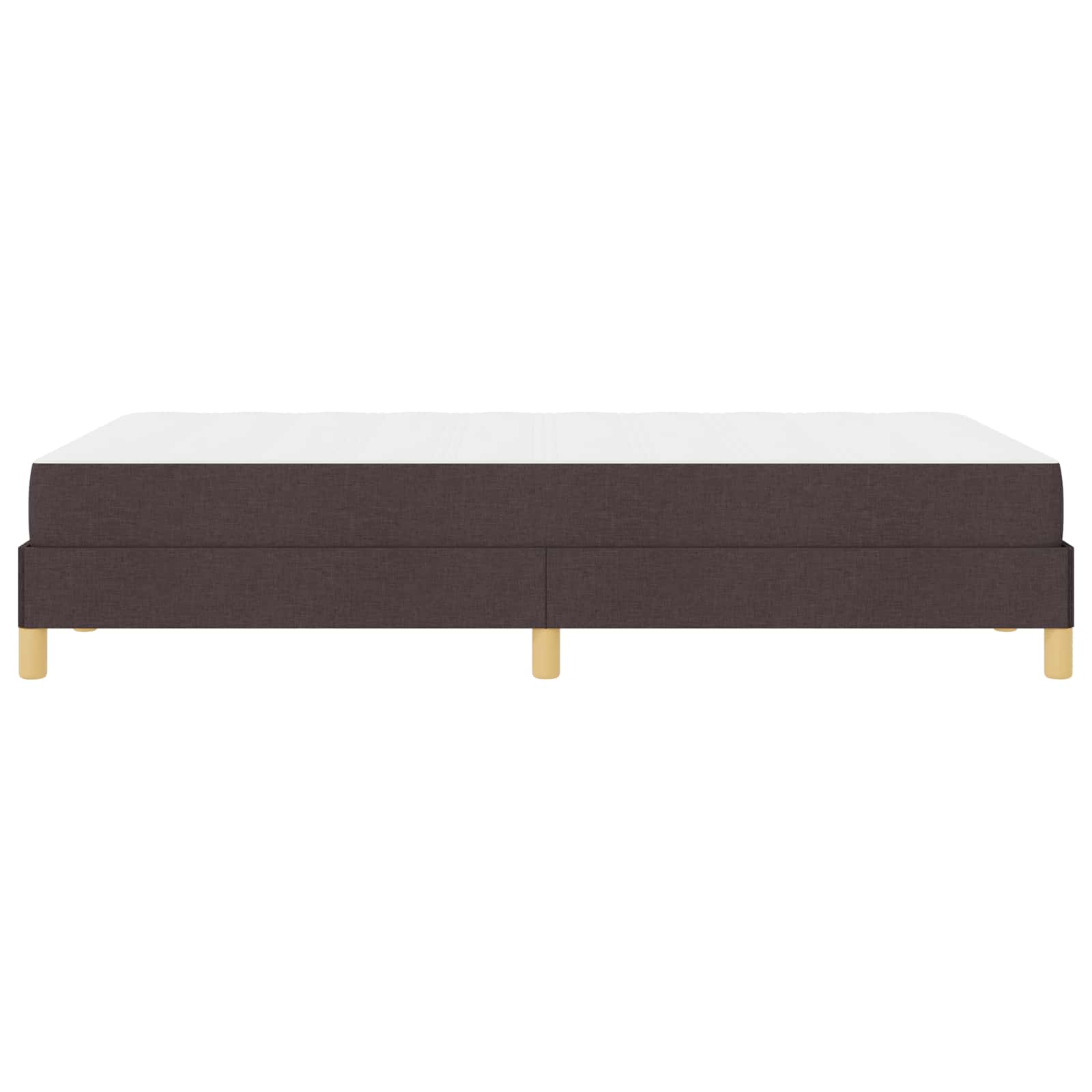 Lit à ressorts avec matelas Marron foncé 120 x 190 cm tissu - XIOS