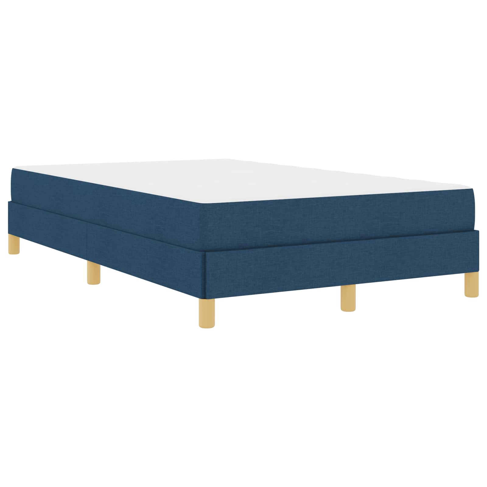 Lit à ressorts avec matelas Bleu 120 x 190 cm tissu - XIOS