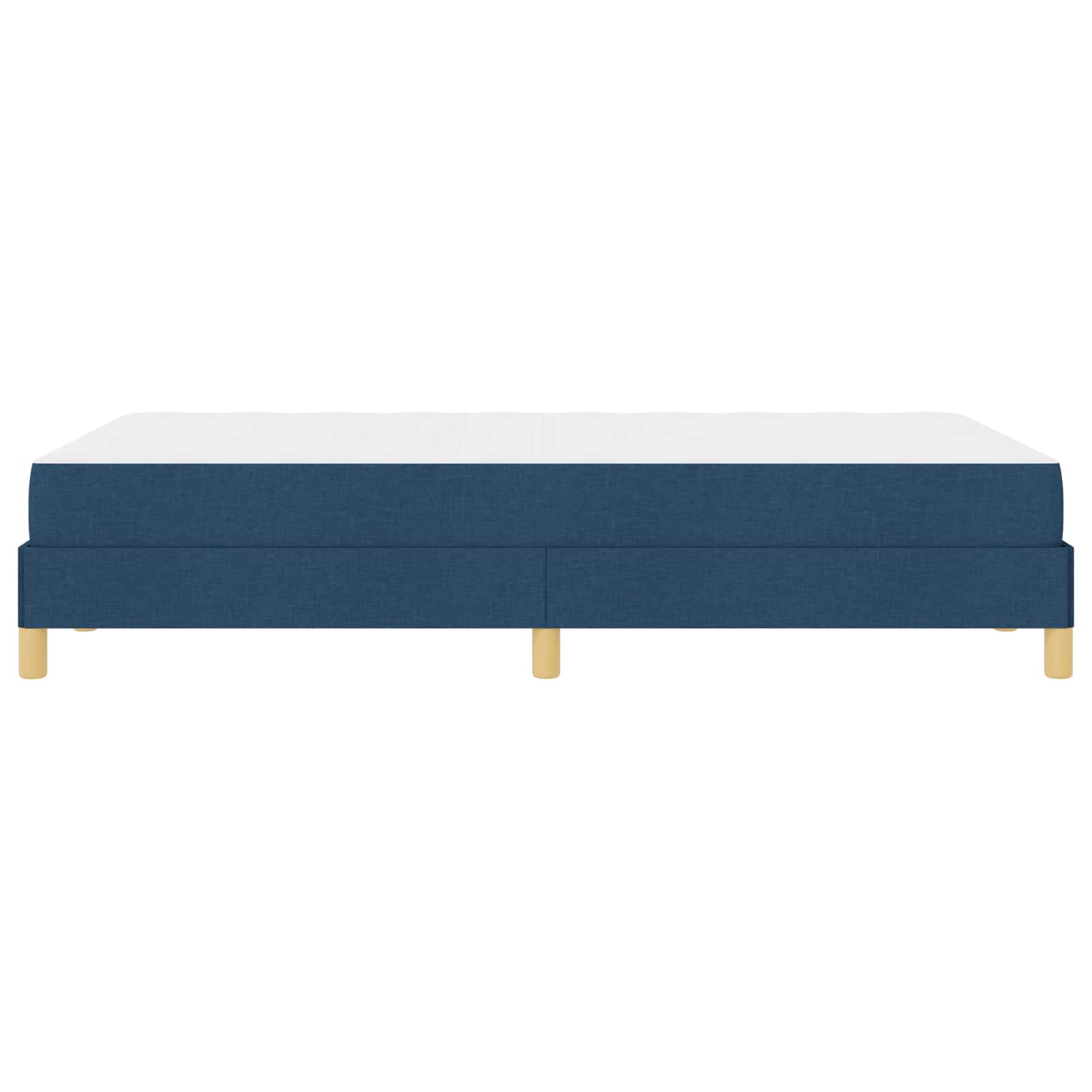 Lit à ressorts avec matelas Bleu 120 x 190 cm tissu - XIOS