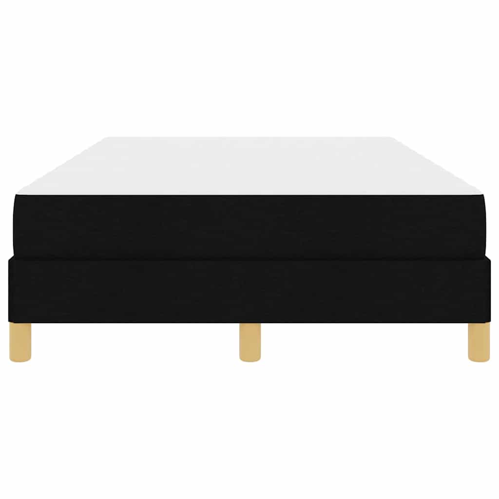 Lit à ressorts avec matelas Noir 120 x 200 cm tissu - XIOS