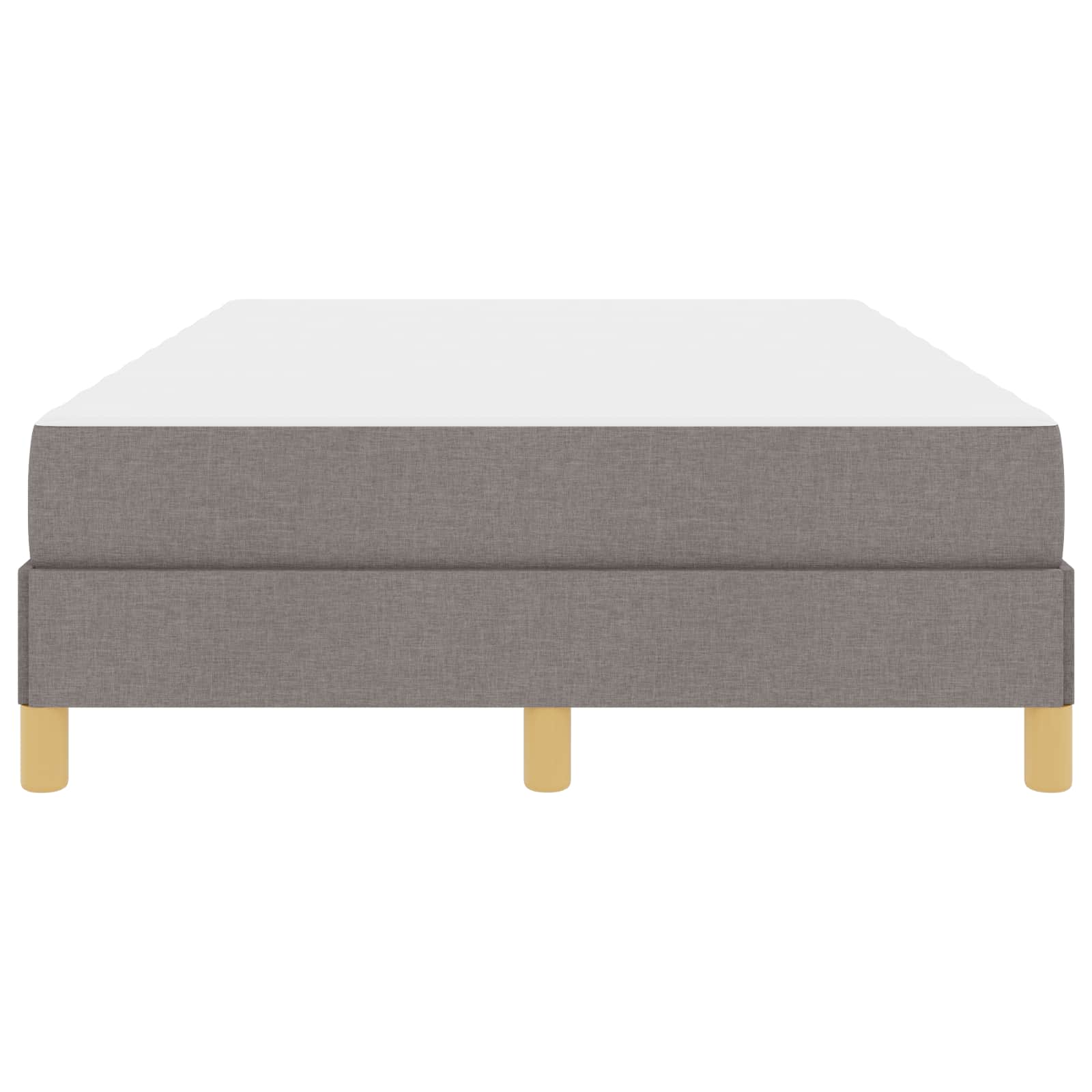 Lit à ressorts avec matelas Taupe 120 x 200 cm tissu - XIOS
