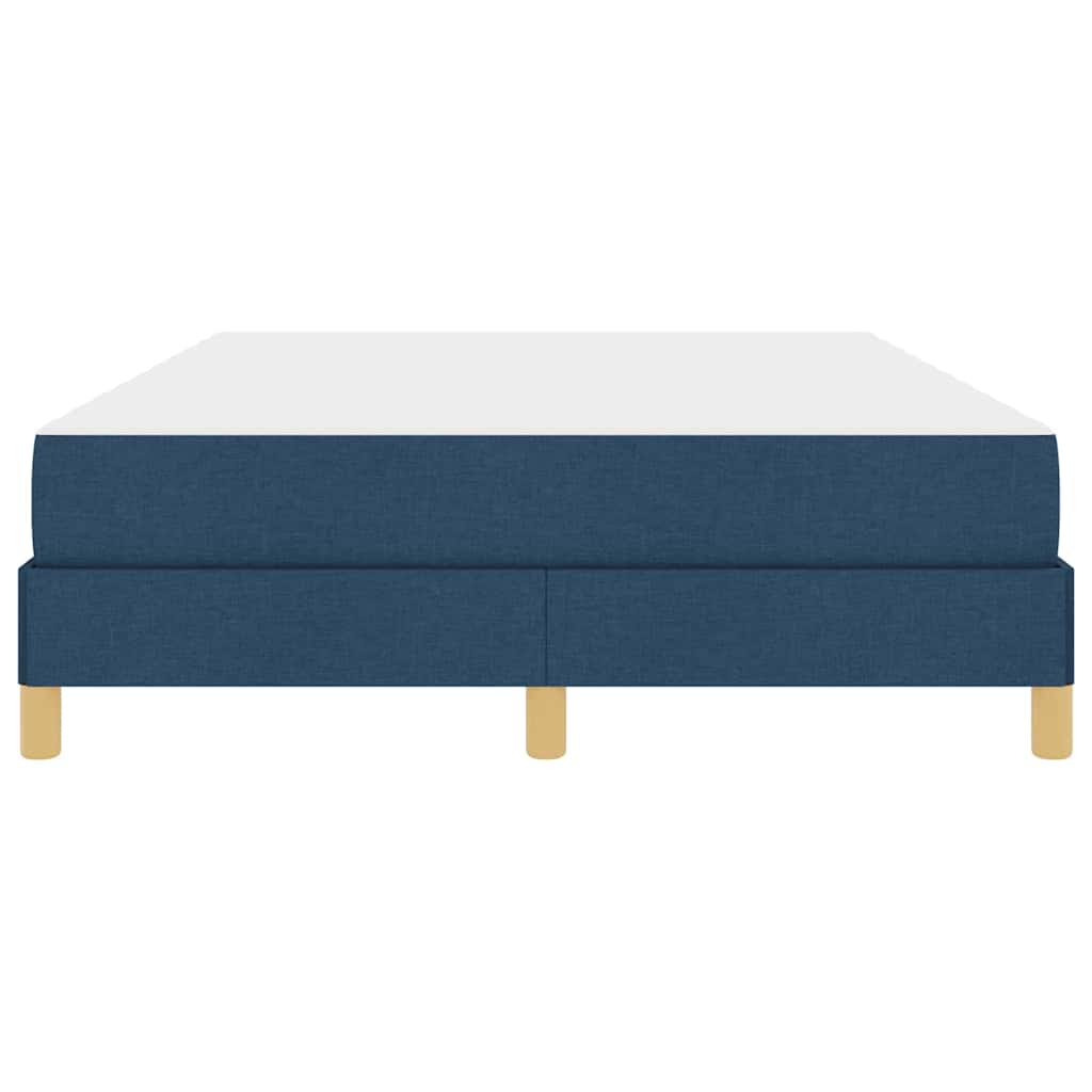 Lit à ressorts avec matelas Bleu 140 x 190 cm tissu - XIOS
