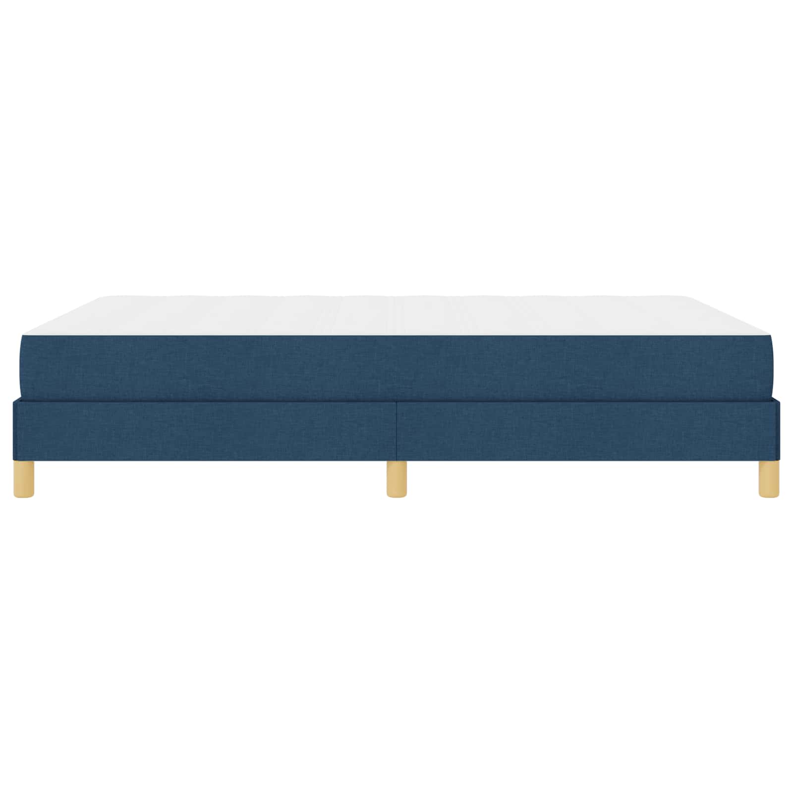 Lit à ressorts avec matelas Bleu 140 x 200 cm tissu - XIOS