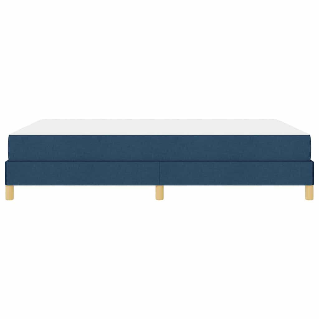 Lit à ressorts avec matelas Bleu 160 x 200 cm tissu - XIOS