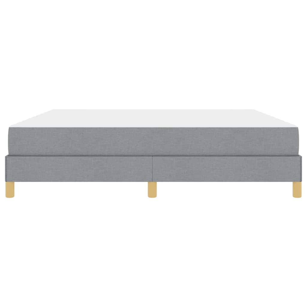 Lit à ressorts avec matelas Gris clair 180 x 200 cm tissu - XIOS