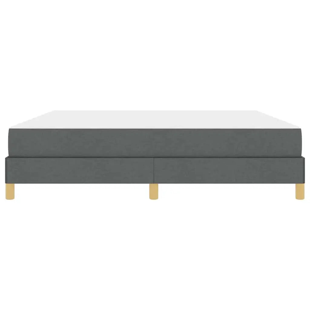 Lit à ressorts avec matelas Gris foncé 180 x 200 cm tissu - XIOS
