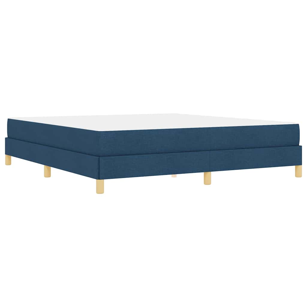 Lit à ressorts avec matelas Bleu 180 x 200 cm tissu - XIOS