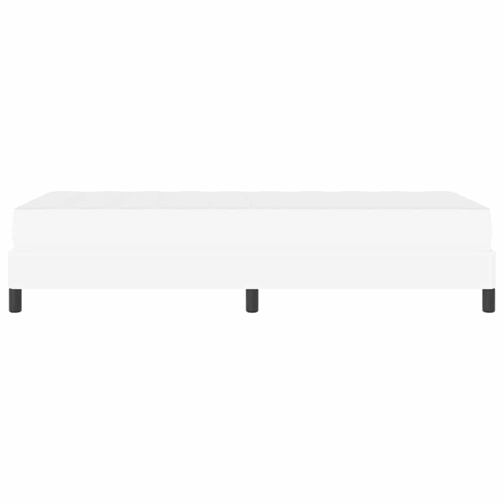 Cadre de lit avec matelas Blanc pur 80 x 200 cm tissu - XIOS