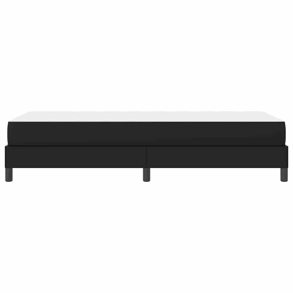 Cadre de lit avec matelas Noir 90 x 190 cm tissu - XIOS