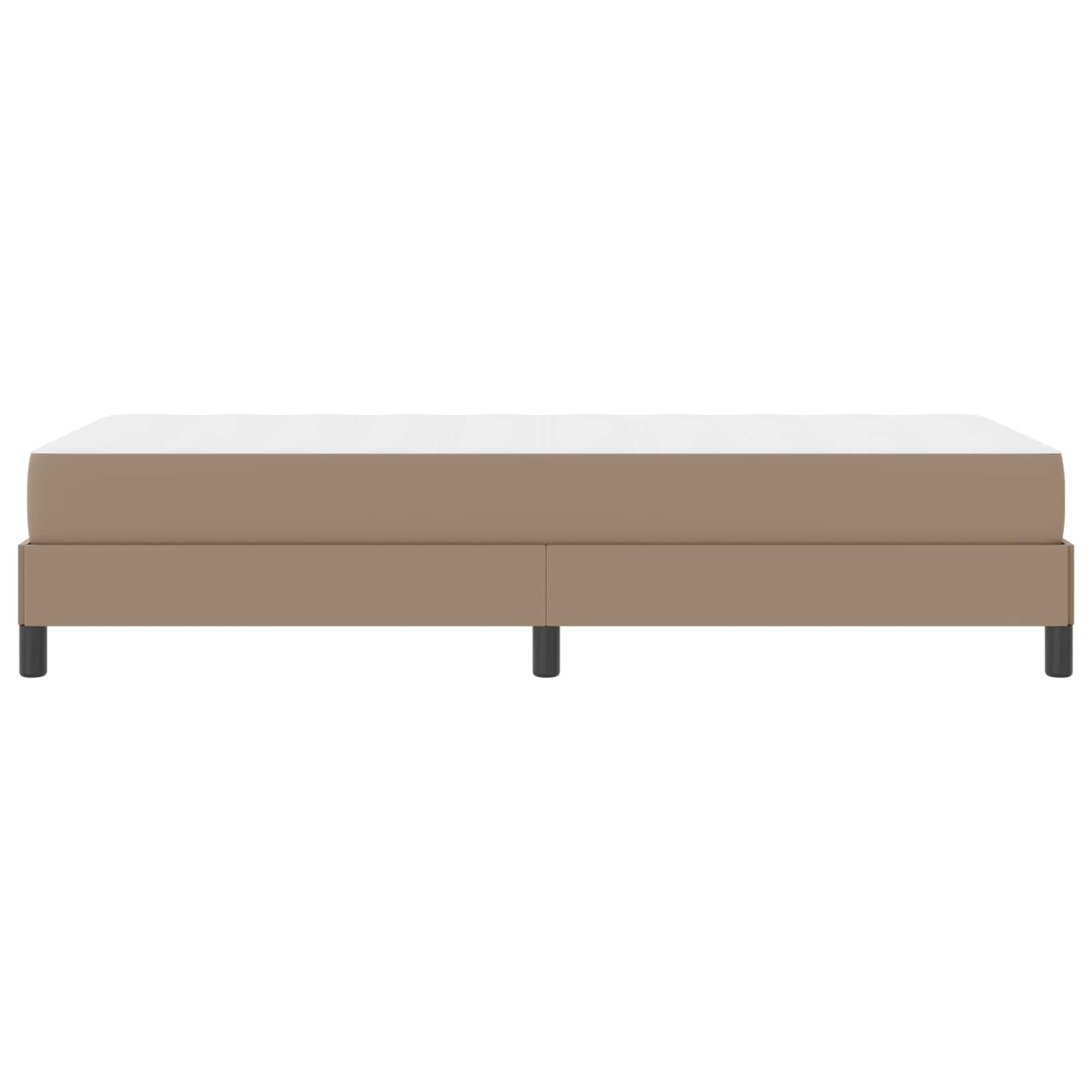 Cadre de lit avec matelas Cappuccino 90 x 190 cm tissu - XIOS