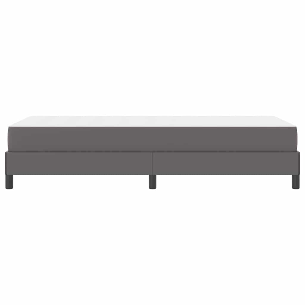 Cadre de lit avec matelas Gris 90 x 200 cm tissu - XIOS