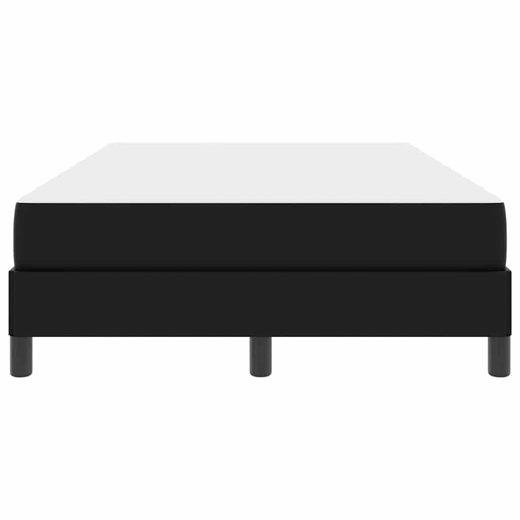 Cadre de lit avec matelas Noir 120 x 190 cm tissu - XIOS