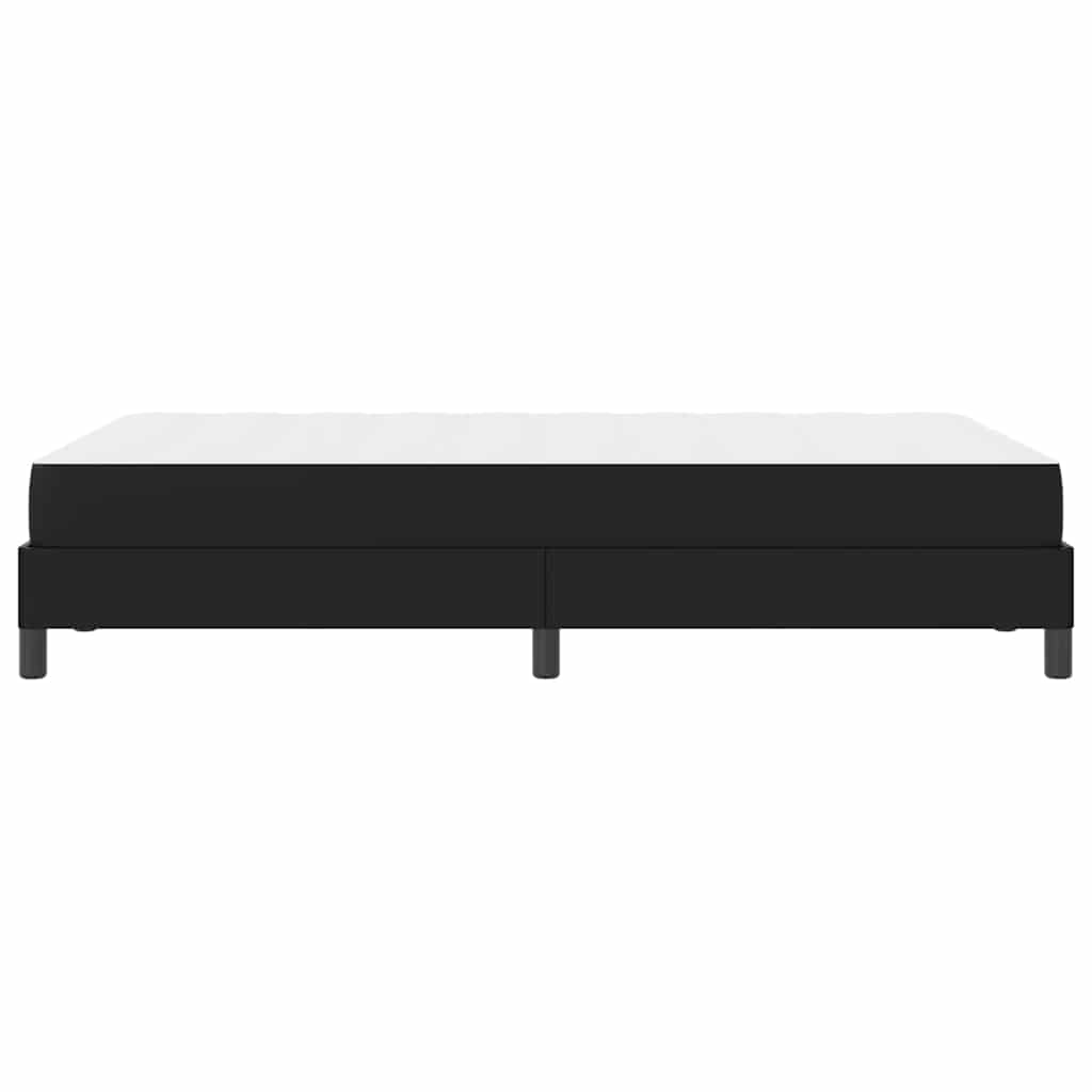 Cadre de lit avec matelas Noir 120 x 190 cm tissu - XIOS
