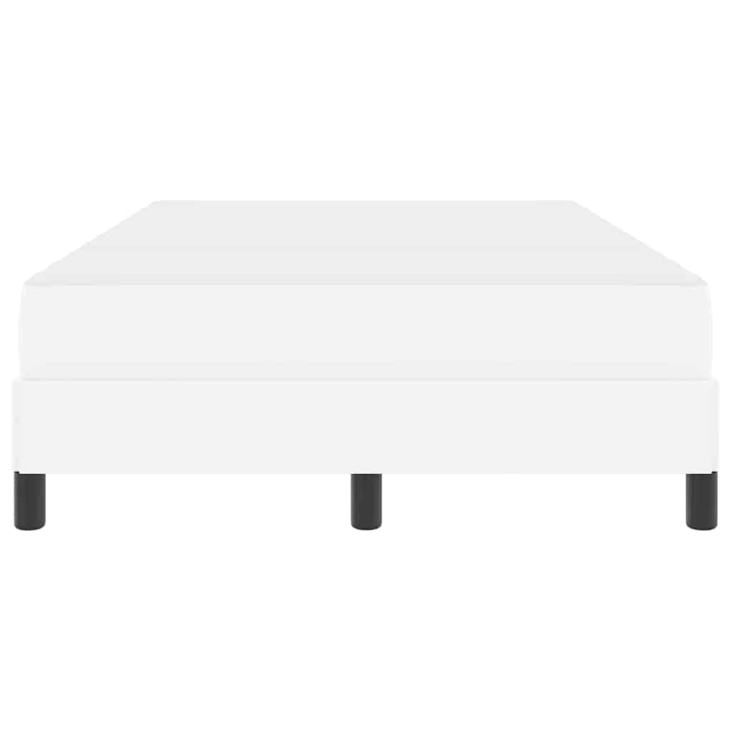 Cadre de lit avec matelas Blanc pur 120 x 190 cm tissu - XIOS