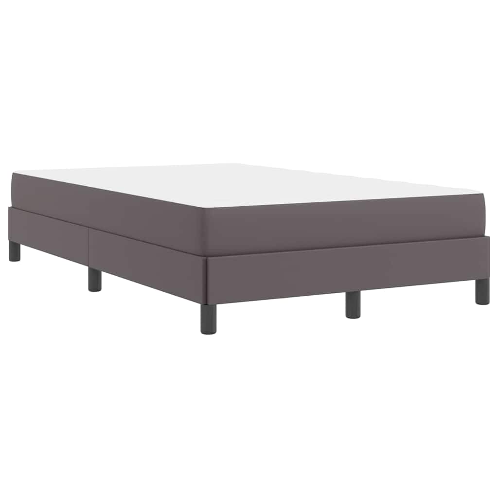 Lit avec matelas Gris 120 x 190 cm Faux cuir - XIOS