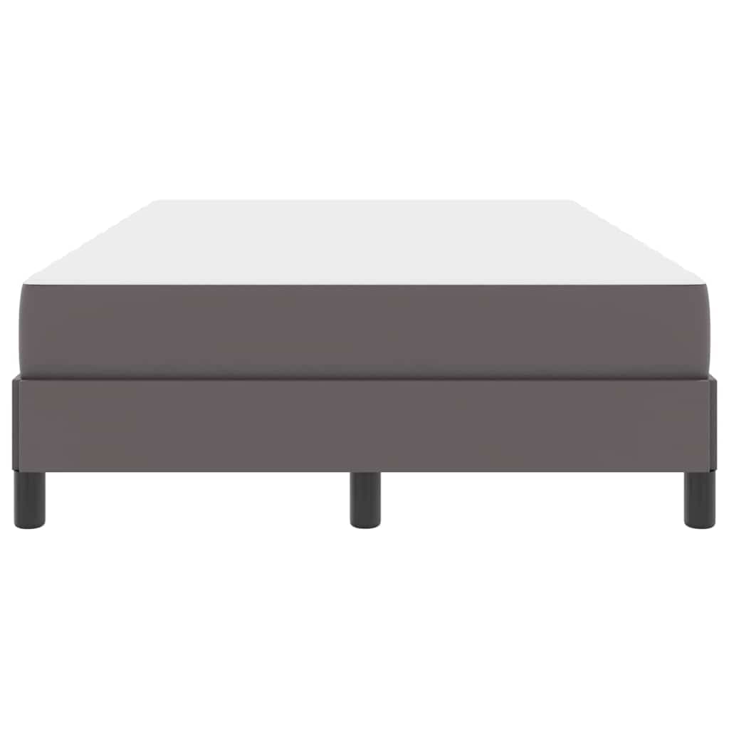 Lit avec matelas Gris 120 x 190 cm Faux cuir - XIOS