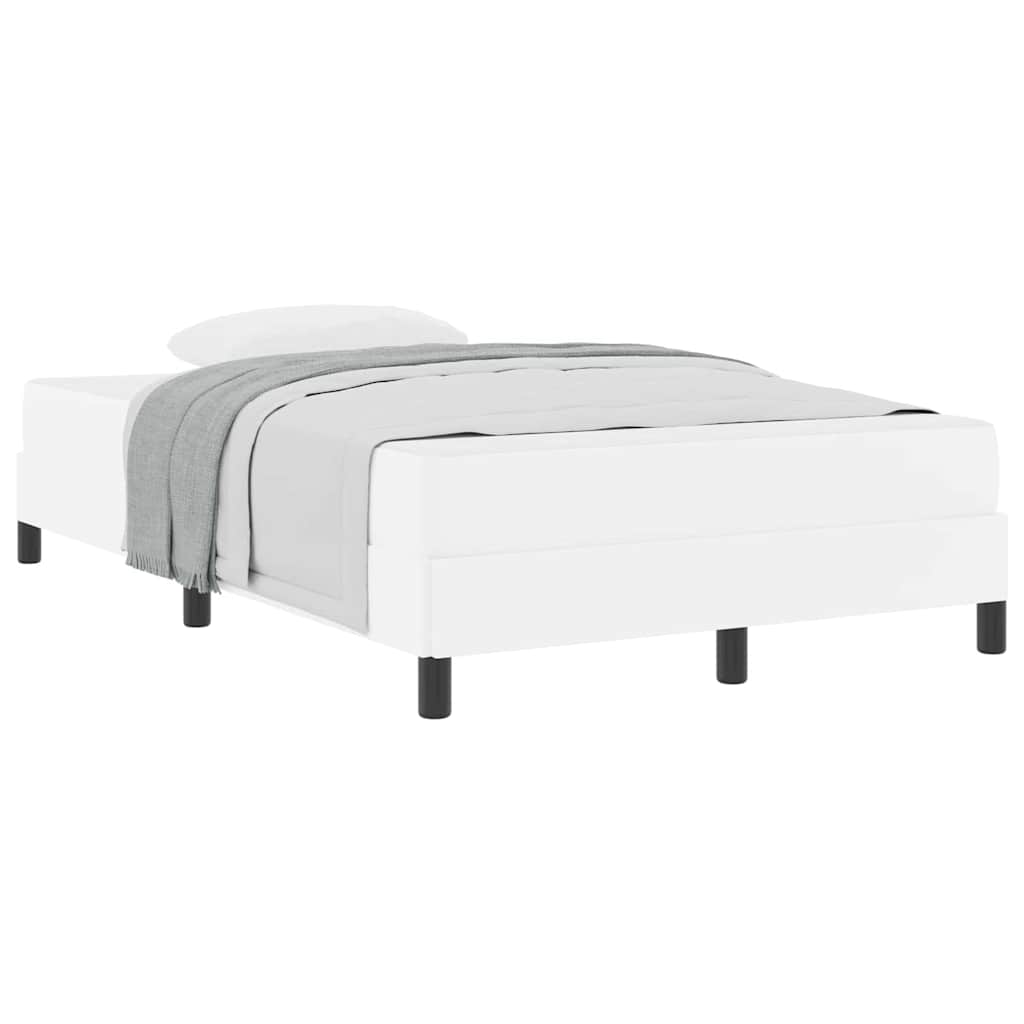Lit avec matelas Blanc pur 120 x 200 cm Faux cuir - XIOS