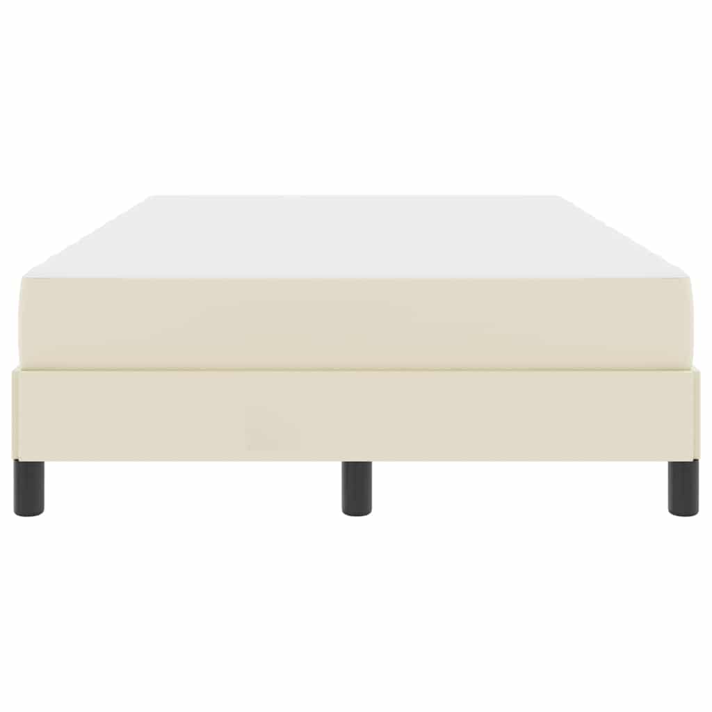 Cadre de lit avec matelas Crème 120 x 200 cm tissu - XIOS