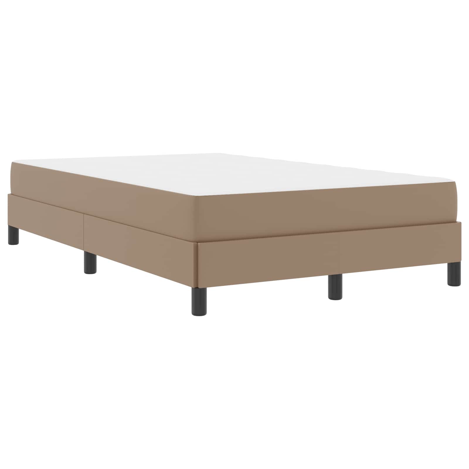 Cadre de lit avec matelas Cappuccino 120 x 200 cm tissu - XIOS
