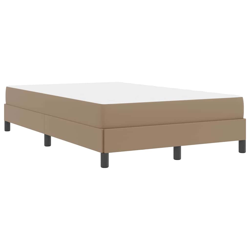 Cadre de lit avec matelas Cappuccino 120 x 200 cm tissu - XIOS