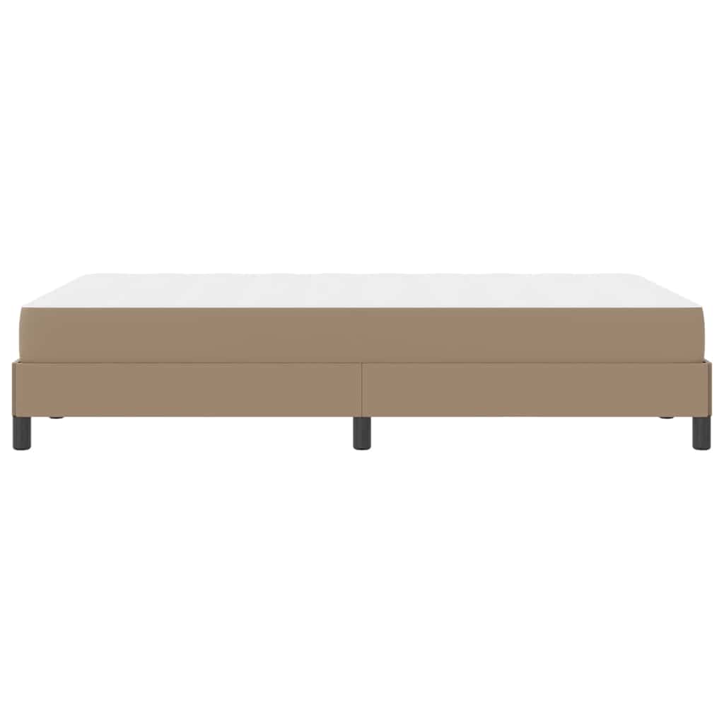 Cadre de lit avec matelas Cappuccino 120 x 200 cm tissu - XIOS