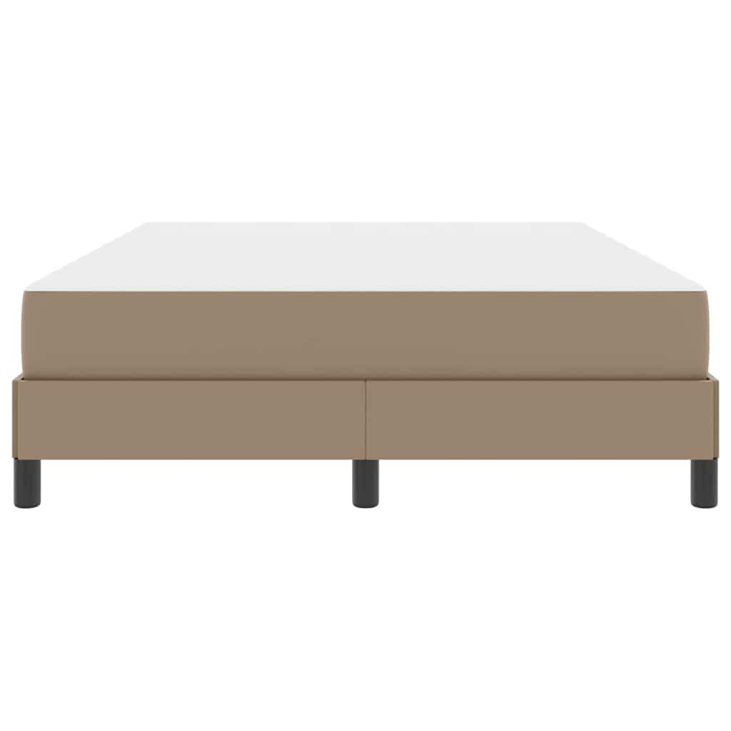 Cadre de lit avec matelas Cappuccino 140 x 190 cm tissu - XIOS
