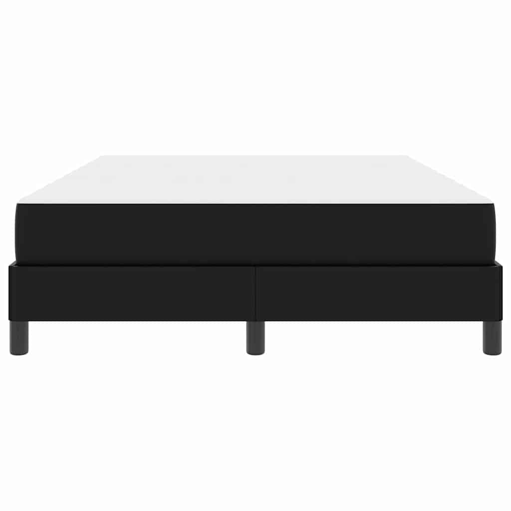 Cadre de lit avec matelas Noir 140 x 200 cm tissu - XIOS