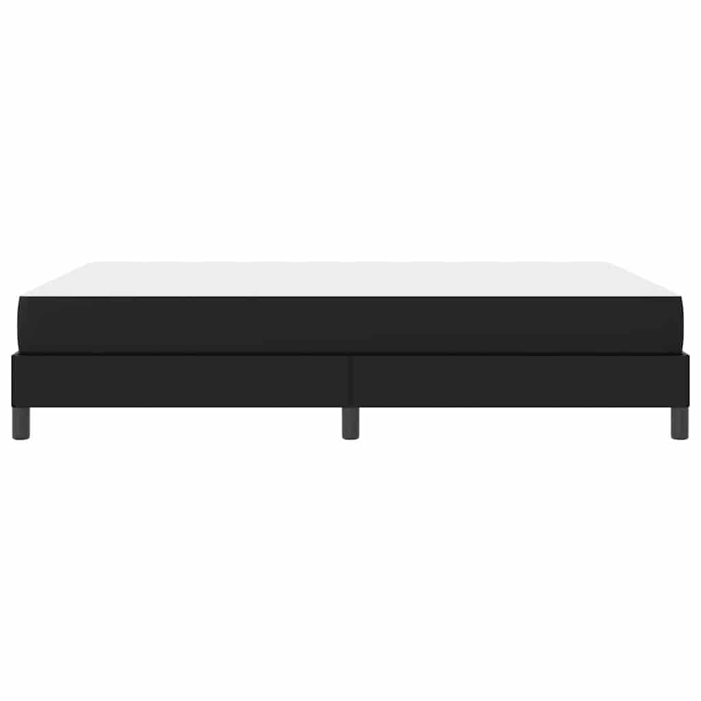 Cadre de lit avec matelas Noir 140 x 200 cm tissu - XIOS