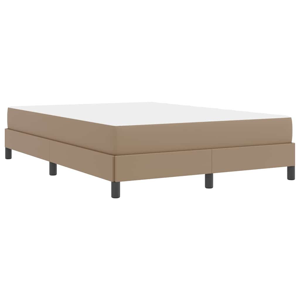 Cadre de lit avec matelas Cappuccino 140 x 200 cm tissu - XIOS
