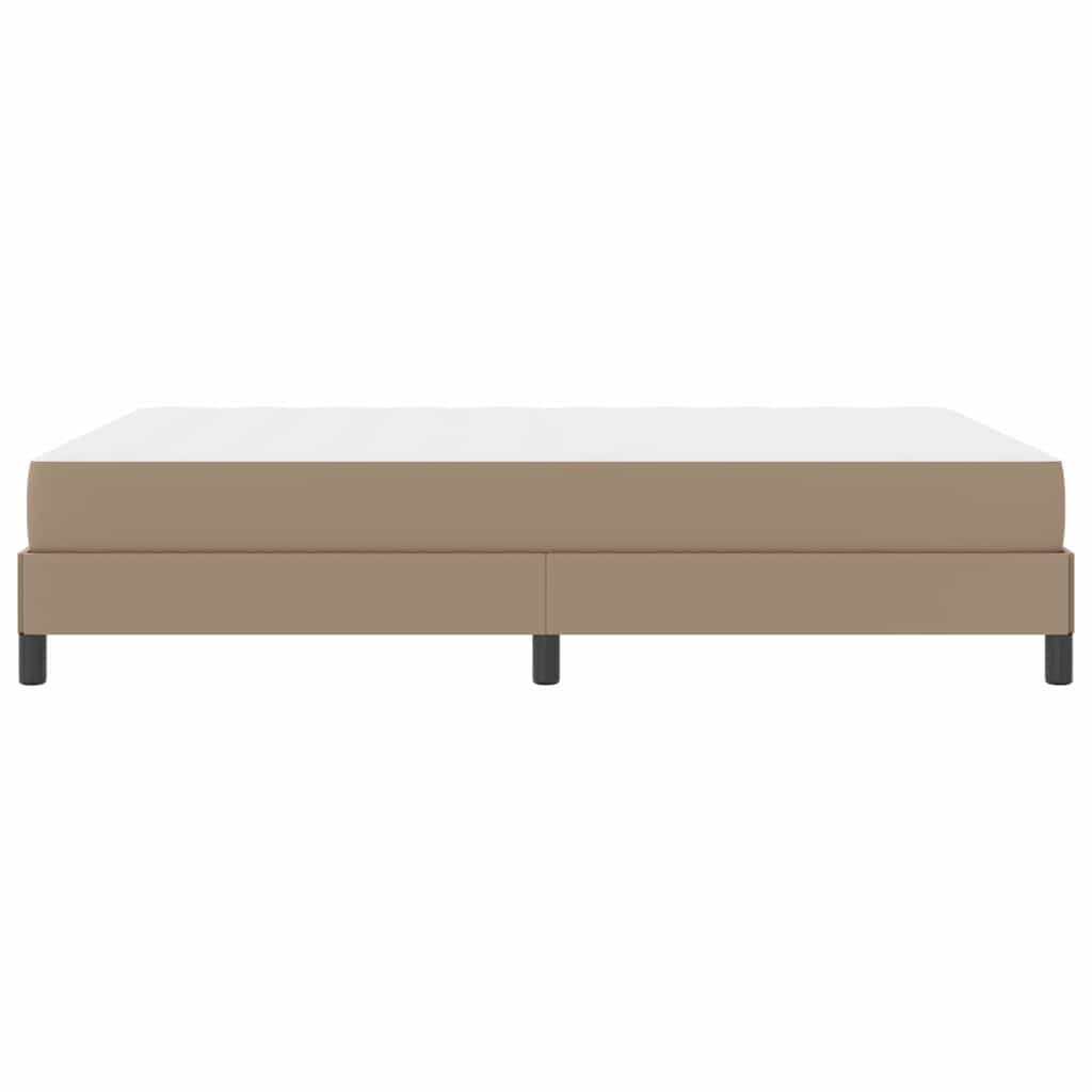 Cadre de lit avec matelas Cappuccino 140 x 200 cm tissu - XIOS