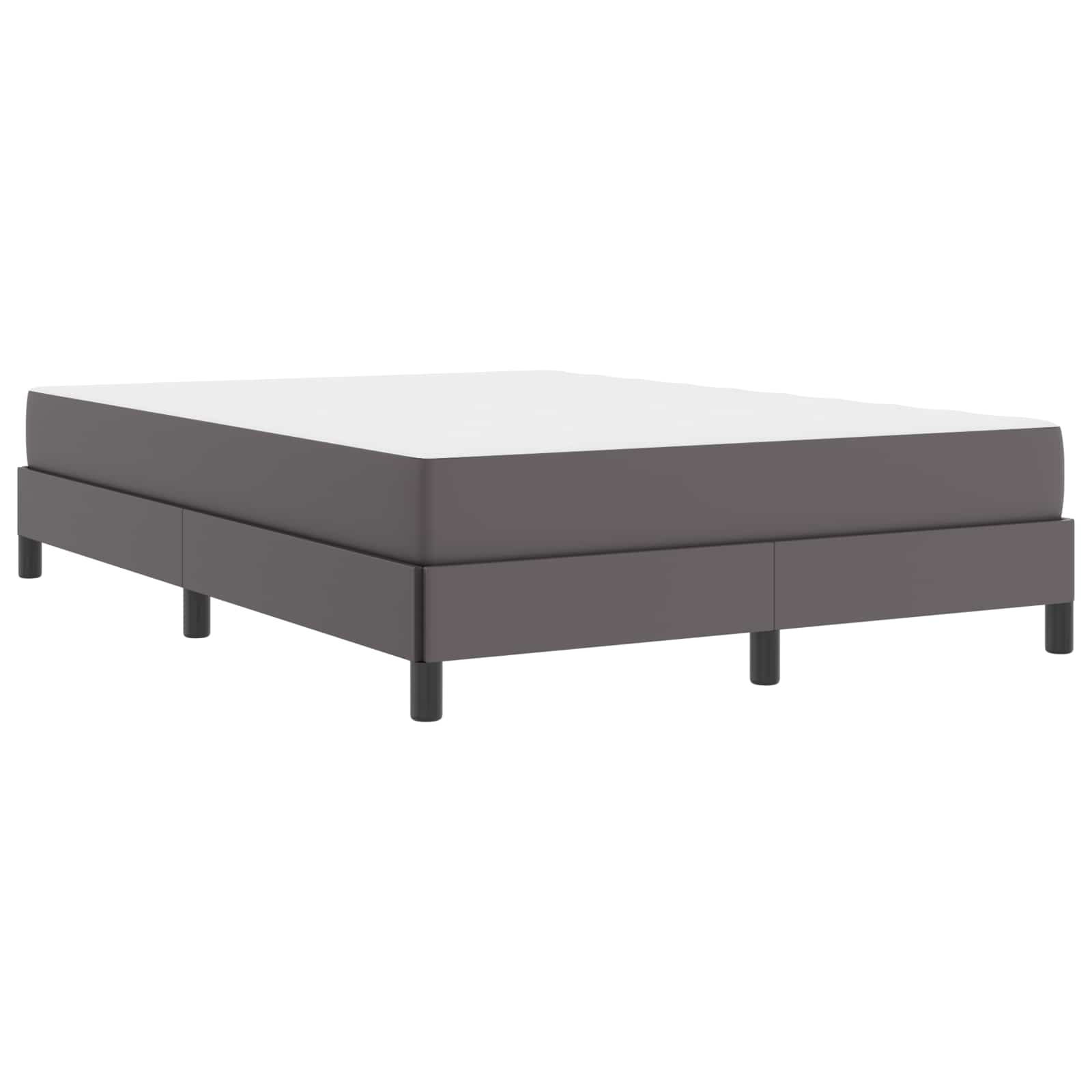 Cadre de lit avec matelas Gris 160 x 200 cm tissu - XIOS