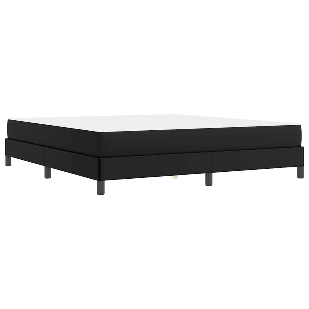 Cadre de lit avec matelas Noir 180 x 200 cm tissu - XIOS