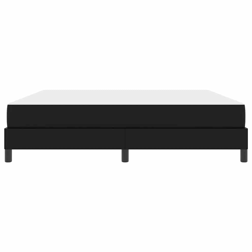 Cadre de lit avec matelas Noir 180 x 200 cm tissu - XIOS