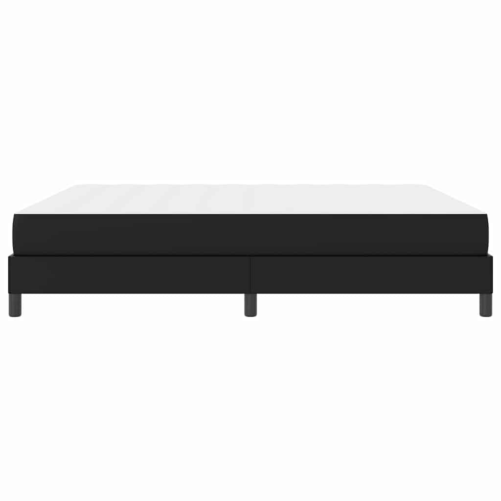 Cadre de lit avec matelas Noir 180 x 200 cm tissu - XIOS