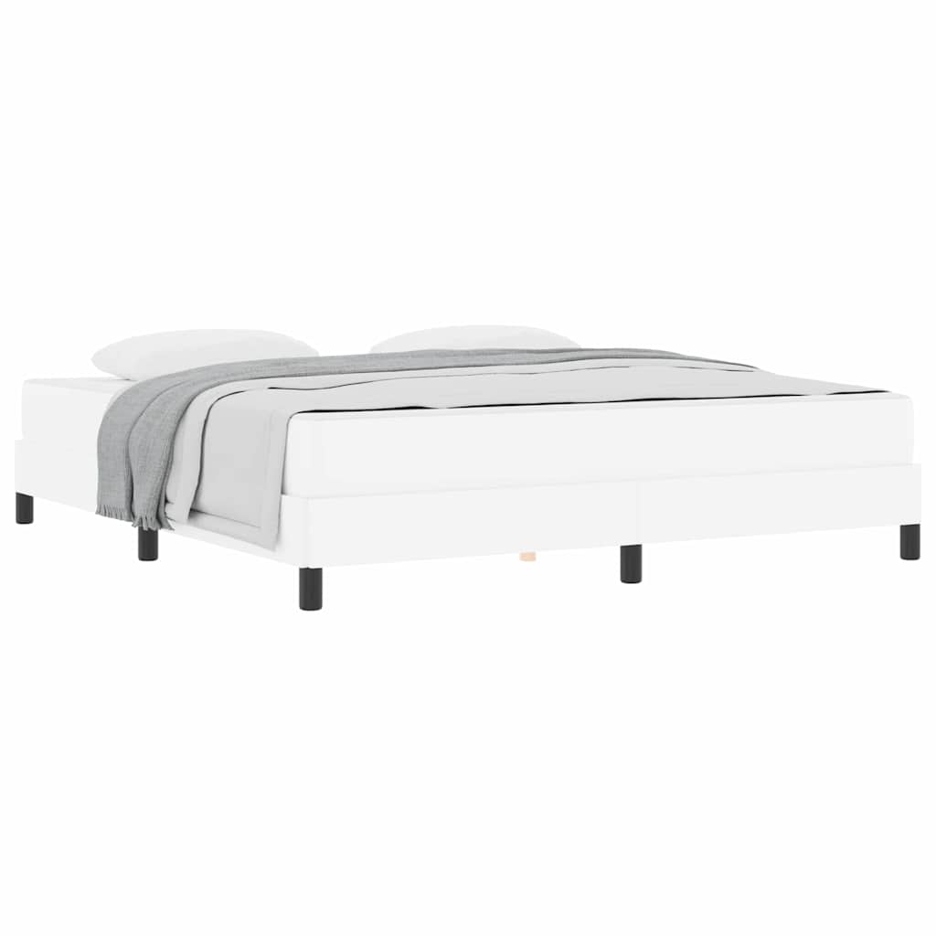 Lit avec matelas Blanc pur 180 x 200 cm Faux cuir - XIOS