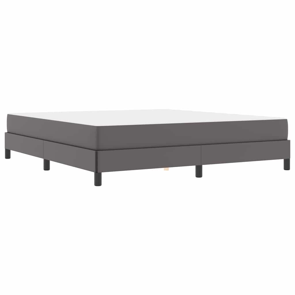 Lit avec matelas Gris 180 x 200 cm Faux cuir - XIOS