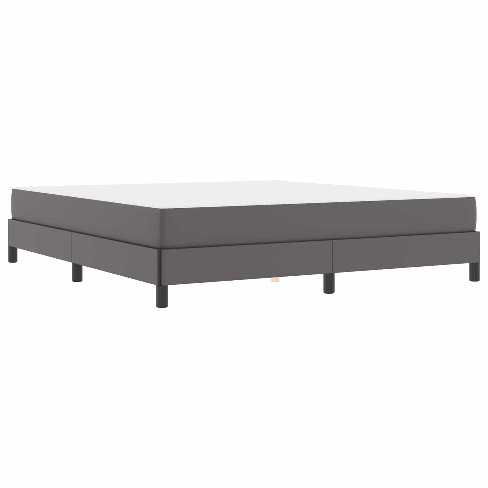 Cadre de lit avec matelas Gris 180 x 200 cm tissu - XIOS