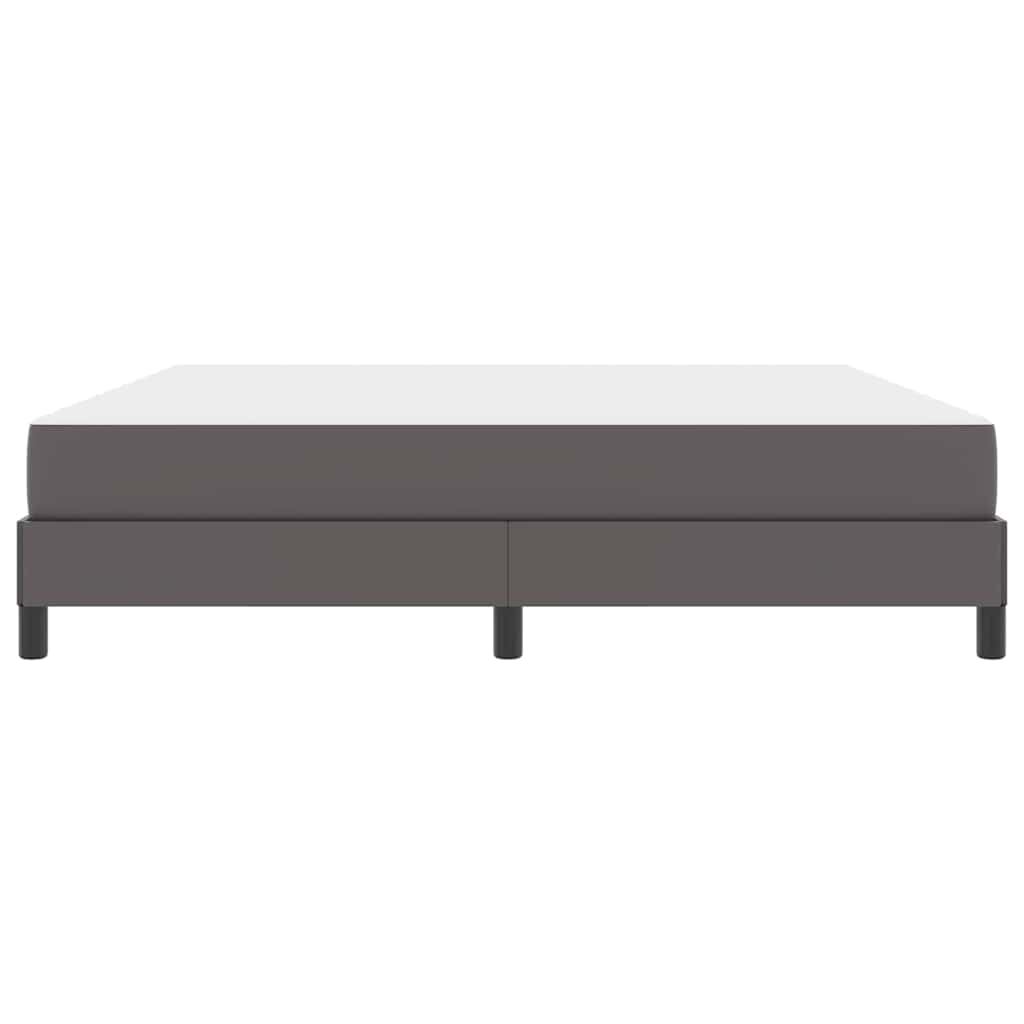Cadre de lit avec matelas Gris 180 x 200 cm tissu - XIOS