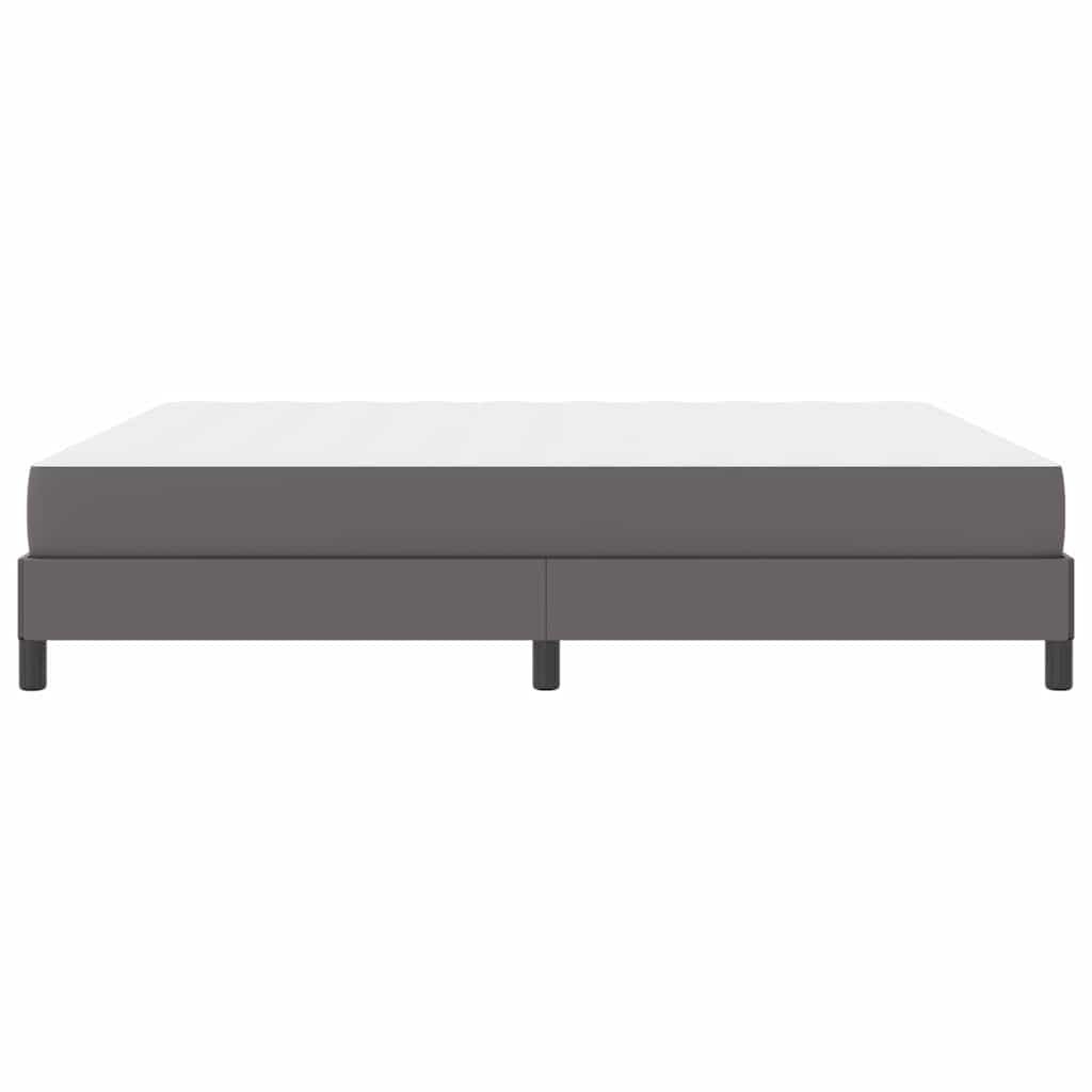 Cadre de lit avec matelas Gris 180 x 200 cm tissu - XIOS