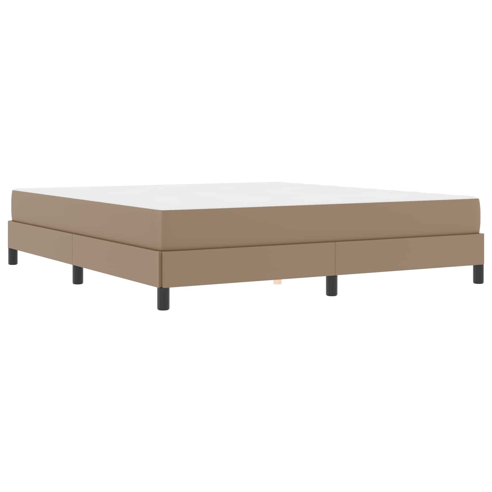 Cadre de lit avec matelas Cappuccino 180 x 200 cm tissu - XIOS
