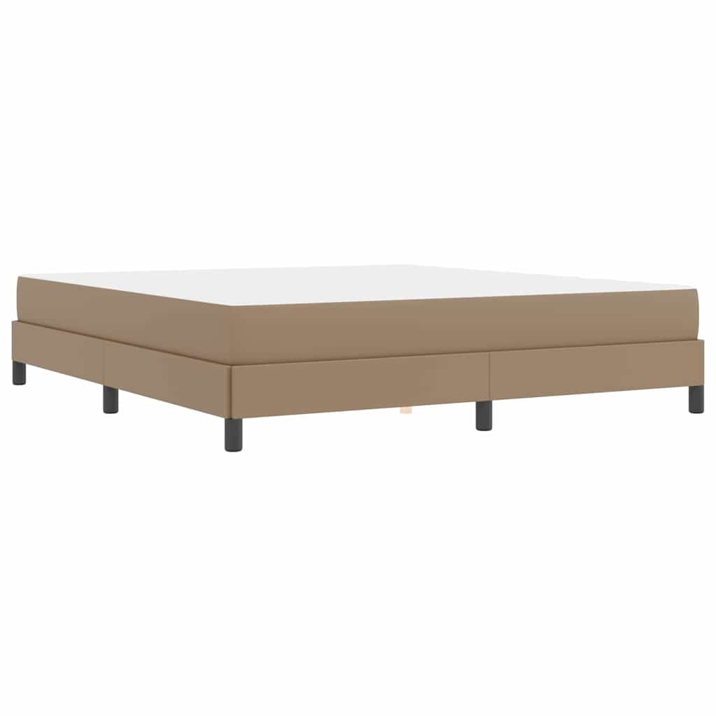 Cadre de lit avec matelas Cappuccino 180 x 200 cm tissu - XIOS