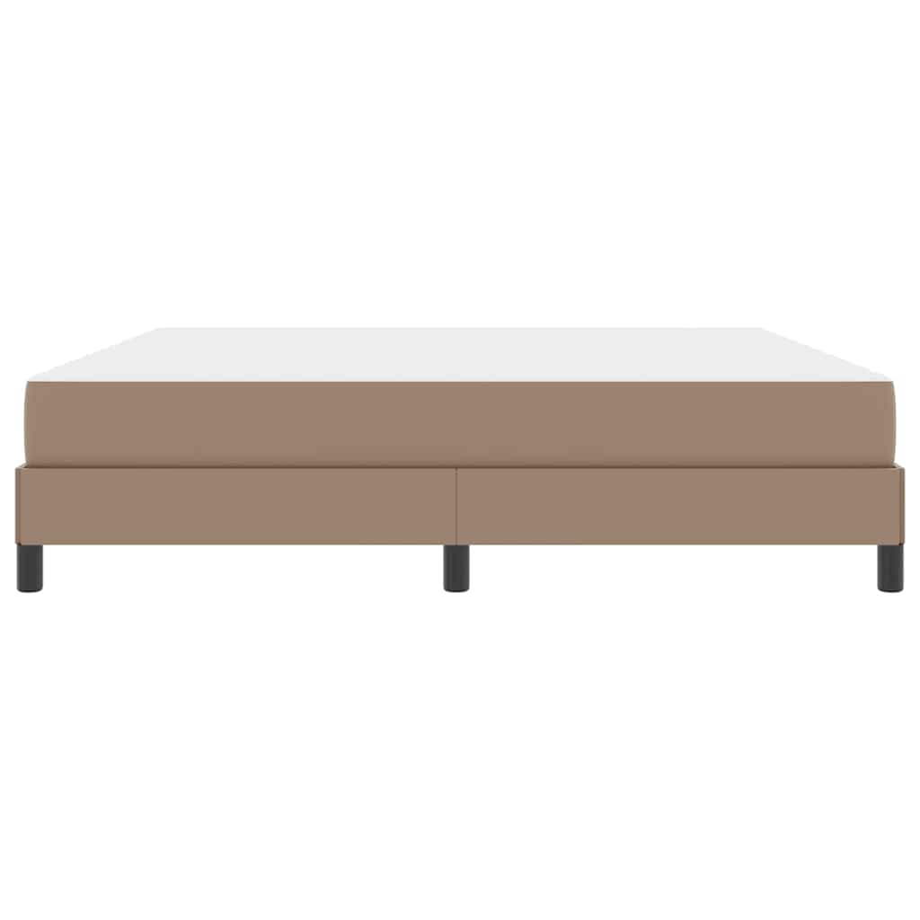Cadre de lit avec matelas Cappuccino 180 x 200 cm tissu - XIOS
